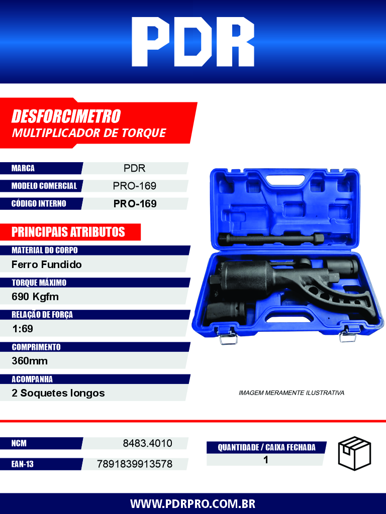 Multiplicador de Torque PRO-169