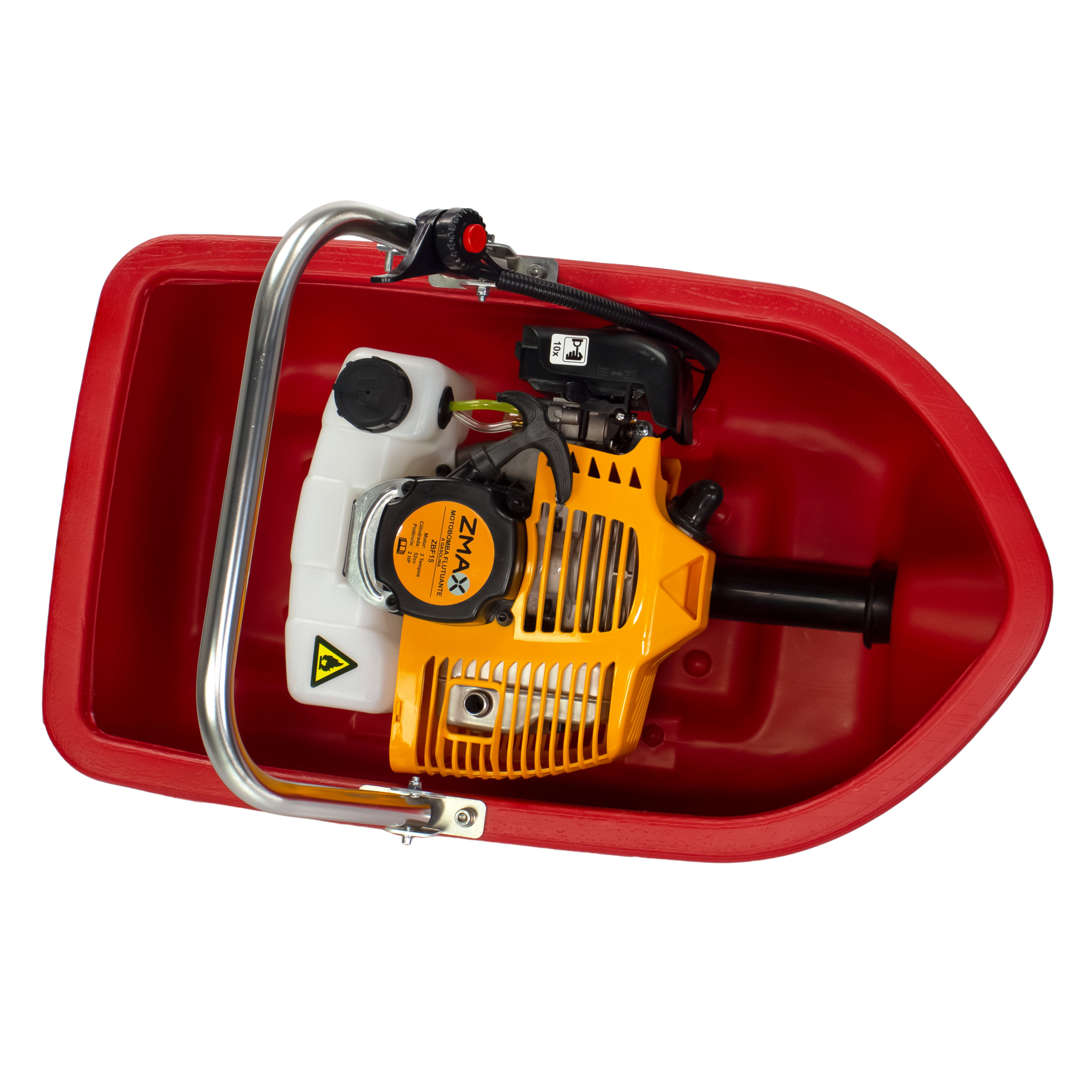 Motobomba a Gasolina ZBF15 — Centrífuga Flutuante, 2,0cv 2T, 1,5", 20 m³/h