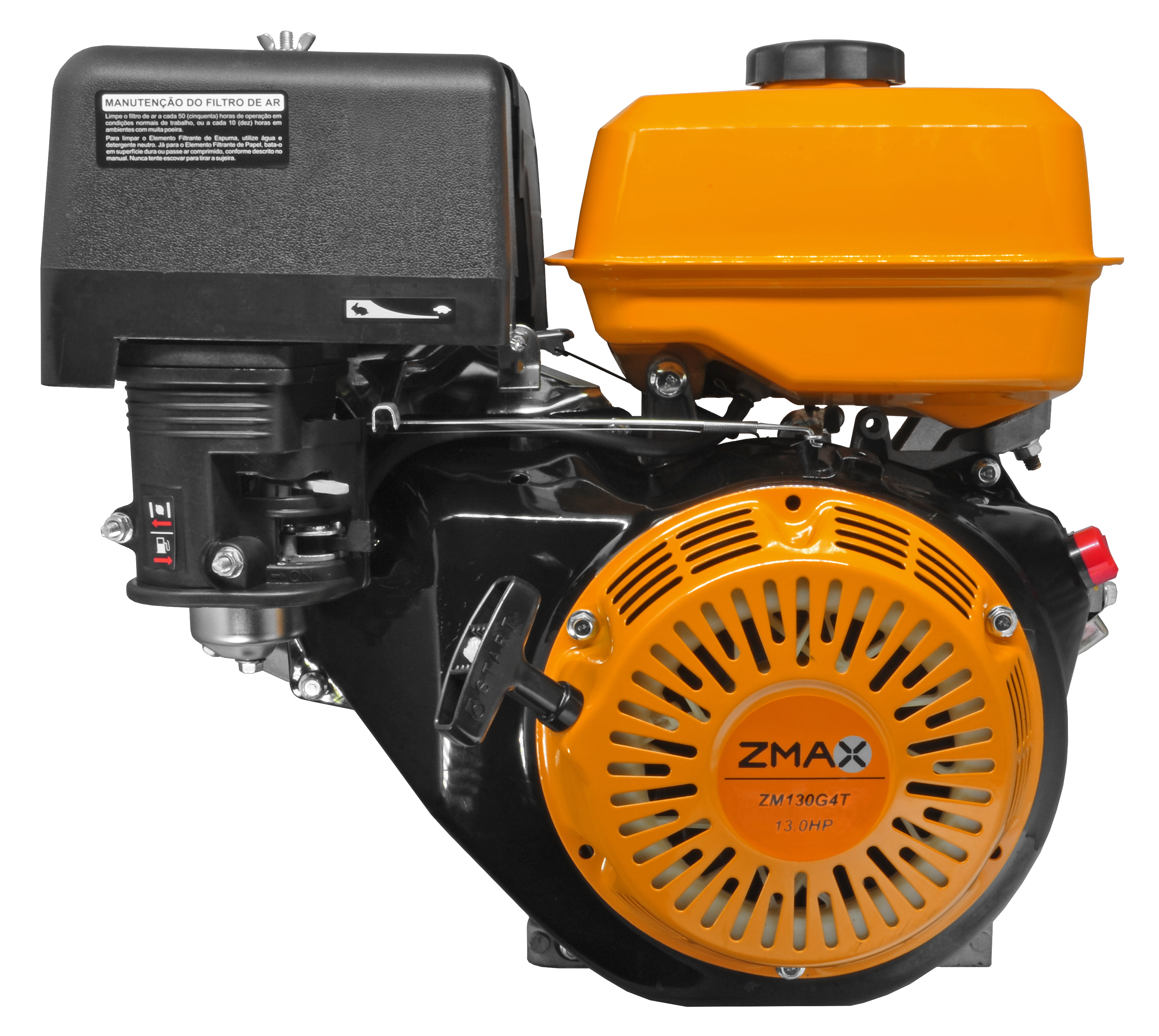 Motor a Gasolina ZM130G4T — 4T, 13,0cv, 389cc, partida manual