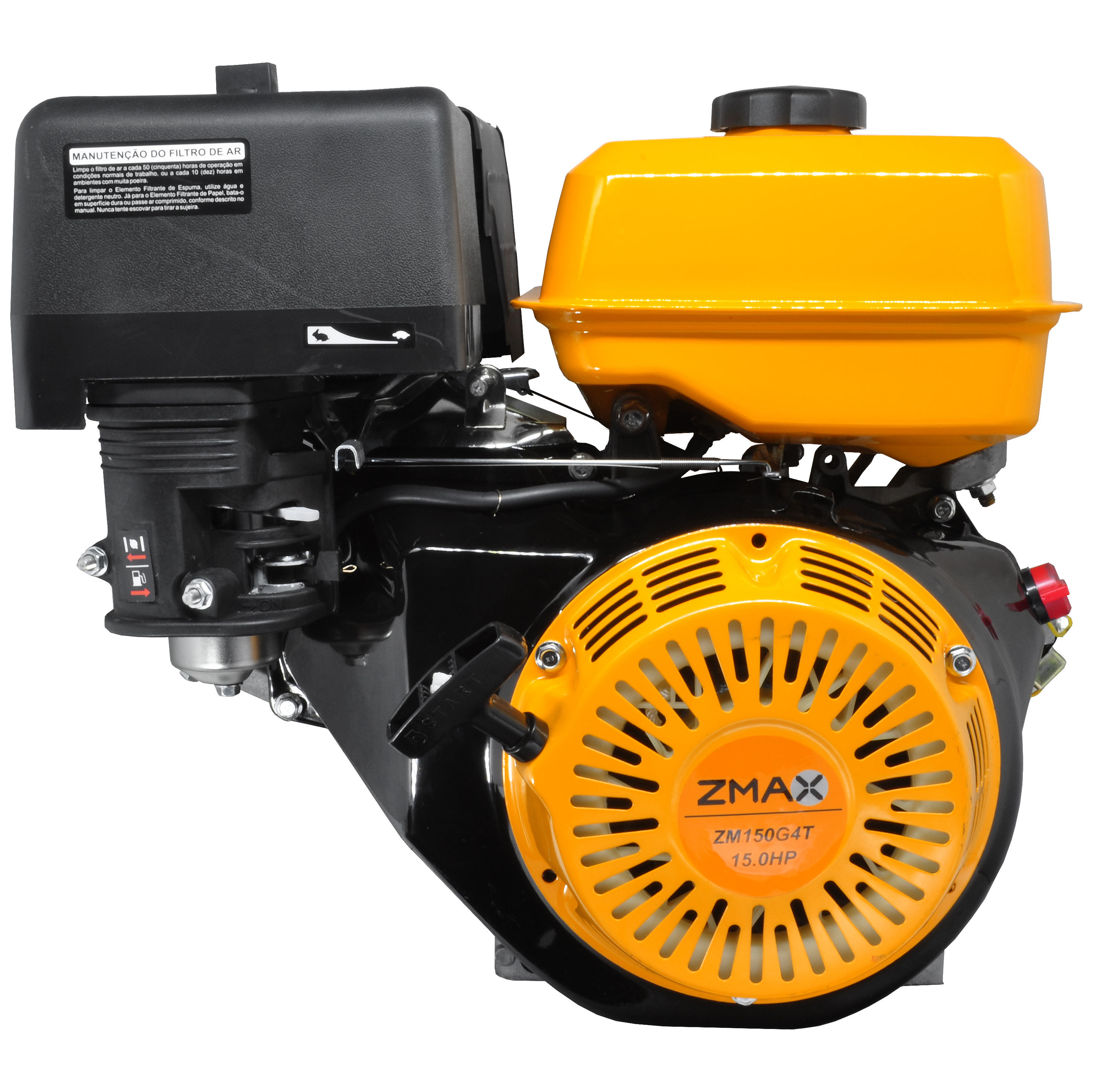 Motor a Gasolina ZM150G4T — 4T, 15,0cv, 407cc, partida manual