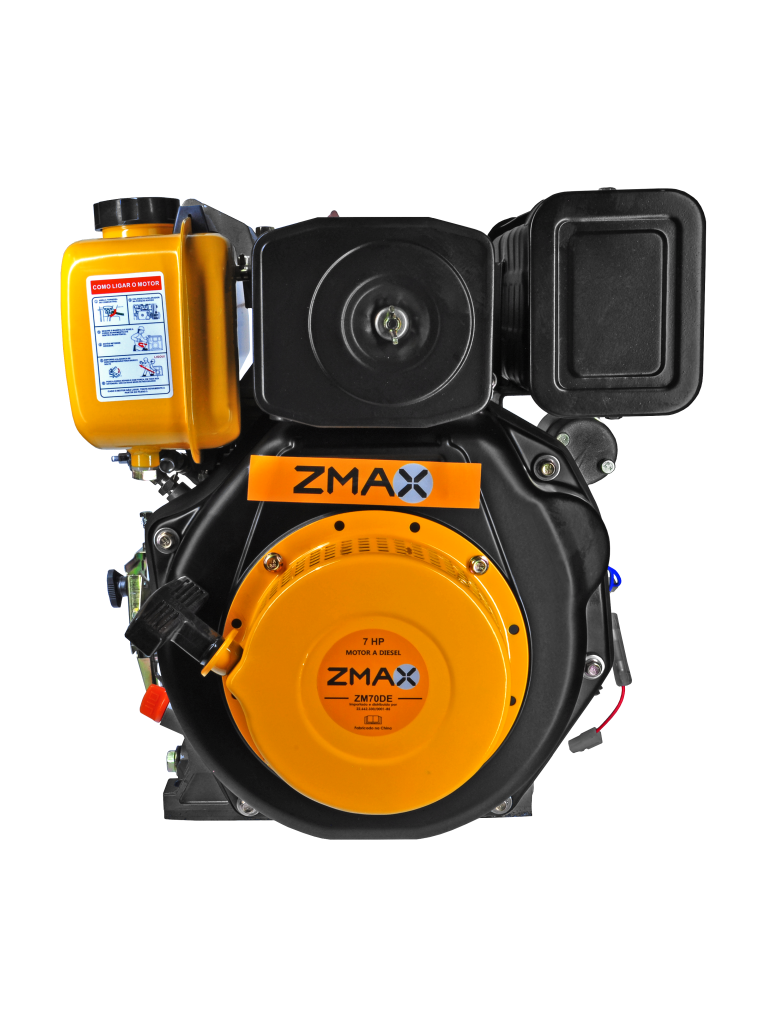 Motor a Diesel ZM70DE — 7,0cv, 300cc, partida elétrica e manual